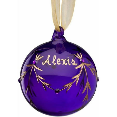personalized glass christmas ornament february personalized glass christmas ornament february