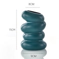 thumbnail image 6 of Tnobhg Flower Vase High Durability Smooth Edge Shatterproof Modern Table Spiral-Shaped Flower Vase Centerpieces Decoration, 6 of 8