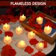 thumbnail image 5 of Pétalos de rosa artificiales con velas de té LED sin llama, 5 of 7