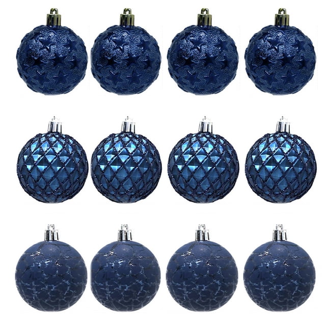 Xihbxyly Bolas Navideñas Decorativas de 8 Cm, de Plástico Resistente, Fáciles de Colgar, Ideales para Decorar El Hogar, Tiendas y Hoteles, Ideales para Celebraciones Navideñas.