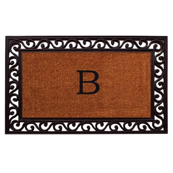 Calloway Mills Rembrandt Monogram Outdoor Doormat 22" x 36" (Letter B)