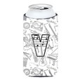 thumbnail image 1 of Letter V Musical Note Letters Tall Boy Beverage Insulator Hugger Cj2007-Vtbc, 1 of 1