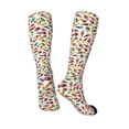 thumbnail image 4 of Daiia Sports Socks Ice Cream Popsicles Printed Novelty Crew Socks for Men Women Knee High Socks Cotton Socks Soft & Breathable Support Unisex Socks, 4 of 9