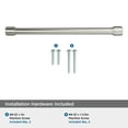 thumbnail image 5 of Amerock Faircrest 8-13/16 inch (224mm) Center-to-Center Satin Nickel Cabinet Pull, 5 of 7