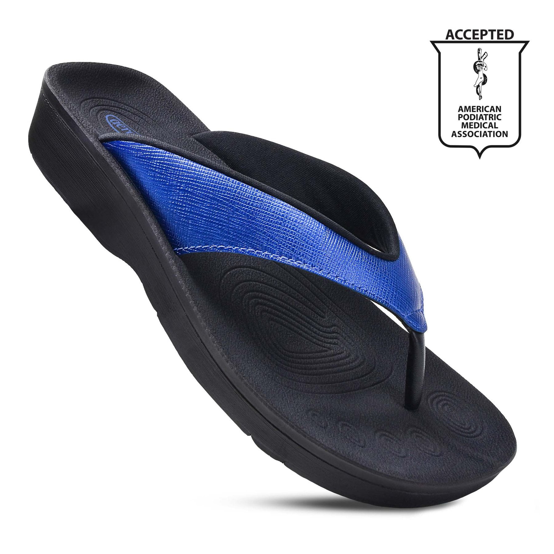 AeroThotic Original Orthotic Comfort Flip Flops Blue Womens Size 8 AeroThotic Original Orthotic Comfort Flip Flops Blue Womens Size 8