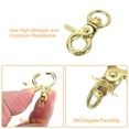 thumbnail image 3 of Uxcell 10 Pack Swivel Lanyard Snap Hook, Zinc Alloy Trigger Snap Hooks, Light Gold, 3 of 6