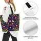 thumbnail image 3 of Balery Colorful Mexican Bolsa Tote Estilo Estético con Cremalleras, Bolsa de Hombro, Bolsa de Compras Grande y Plegable, 3 of 8