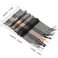 thumbnail image 3 of Wool Plaid Scarf for Women & Men – Lightweight & Warm, Soft Breathable Checkered Scarf, Classic Tartan Wrap for Winter (Multi-Color), 3 of 6