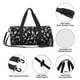 thumbnail image 4 of Balery Black White Leaves Bolsa de Gimnasio para Mujeres y Hombres, Bolsa de Viaje Impermeable, Bolsa de Fin de Semana con Compartimento para Zapatos y Bolsillo Húmedo, 4 of 6