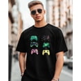 thumbnail image 1 of Mens T-Shirts,Game Consoles Short Sleeve T Shirts for Men Crew Neck Tees,Loose Fit Casual Men's T-Shirts for Teens Boys, 1 of 8