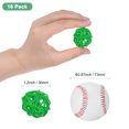 thumbnail image 2 of Uxcell 16-Pack Bolas de Ratán Tejidas 30mm/1.2 Pulgadas Bolas Decorativas de Ratán para Navidad Bodas Acción de Gracias Verde, 2 of 6