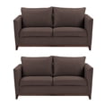 thumbnail image 1 of Sala 2-2 TRINITY Oslo 2 Piezas (Love Seat, Love Seat) Café Oscuro Para Sala, 1 of 8