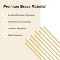 thumbnail image 2 of 10-Pack Brass Rod, 0.5mmx200mm H65 Solid Round Rods for Knife Handle Pins Material Making Supplies/Shaft Crafts/Model DIY, Lathe Rivet Dowel Stock Tube, 2 of 5