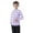 Purple, variant on Eltusu Girls Plaid Shirts, Lapel Collar Breathable Spring Fall Casual Button-Down Shirts Red Size 6 Months-8 T