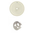 thumbnail image 1 of 16-in. W Round Bathroom Undermount Sink Set In Biscuit - Brushed Nickel Hardware AI-20456, 1 of 7