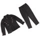 thumbnail image 5 of Traje De Negocios De Pantalones De Chaqueta, Conjunto De Traje De Trabajo De Mujer De Color Puro Cómodo Para Trabajar, 5 of 7