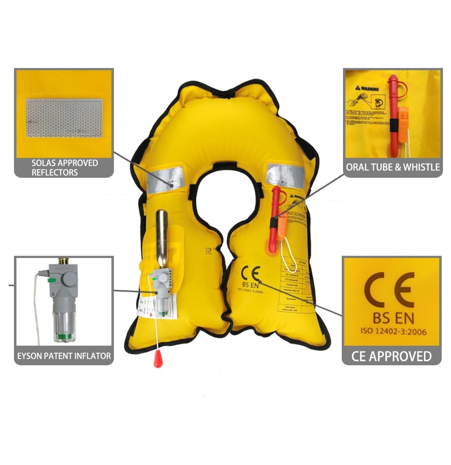 Inflatable Life Life Vest Basic Automatic/Manual (Blue Auto)