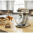 thumbnail image 3 of KitchenAid KSM155GBTD Artisan Design Series 5 Quart Tilt-Head Stand Mixer with Glass Bowl, Truffle Dust, 3 of 3