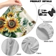 thumbnail image 6 of TSOVTHRID Sunflower Bee Print Set of 4 Gaming Chair Covers Slipcovers, Stretchable Breathable Computer Reclining Gaming Chair Seat Cover with Armrest Covers for Esports Gaming Work, 6 of 7