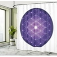 thumbnail image 5 of Ambesonne Purple Shower Curtain, Traditional Design, 69"Wx84"L, Purple, 5 of 5