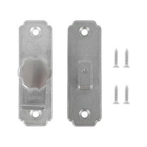 OFFIGAM Latch Door Lock 1Pc for Barn Door 8.15x4.5Cm Silver Stainless Steel Barn Door Latch
