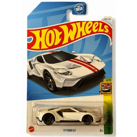 Hot Wheels '17 Ford GT White 240/250 HW Exotics 9/10