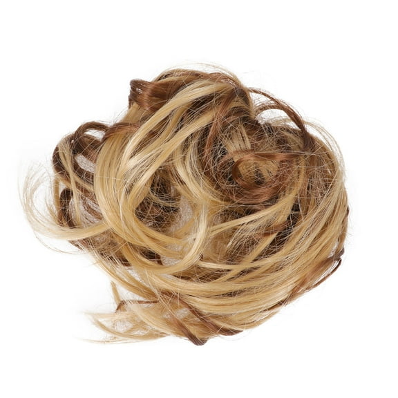 MLINS  Fluffy Bun Lifelike Hair Ring Ponytail Wig Women's