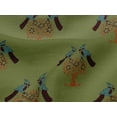 thumbnail image 4 of oneOone Viscose Jersey Fabric Bird & Tree Block Print Fabric BTY 60 Inch Wide, 4 of 5