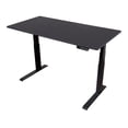 thumbnail image 3 of Stand Up Desk Store Dual Motor Electric Adjustable Height Standing Desk with EZ Assemble Steel Frame (Black Frame/Matte Black Top, 60" Wide), 3 of 6