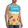 thumbnail image 2 of Fotbe Hello Summer1 Men's Camiseta sin Mangas Estampada para Hombres, Playera Casual para Gimnasio, Entrenamiento, Playa-Large, 2 of 7