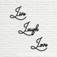 thumbnail image 3 of Craftnamesign Live Laugh Love Metal Wall Art, Kitchen Wall Decor, Kitchen Sign, 3 of 4