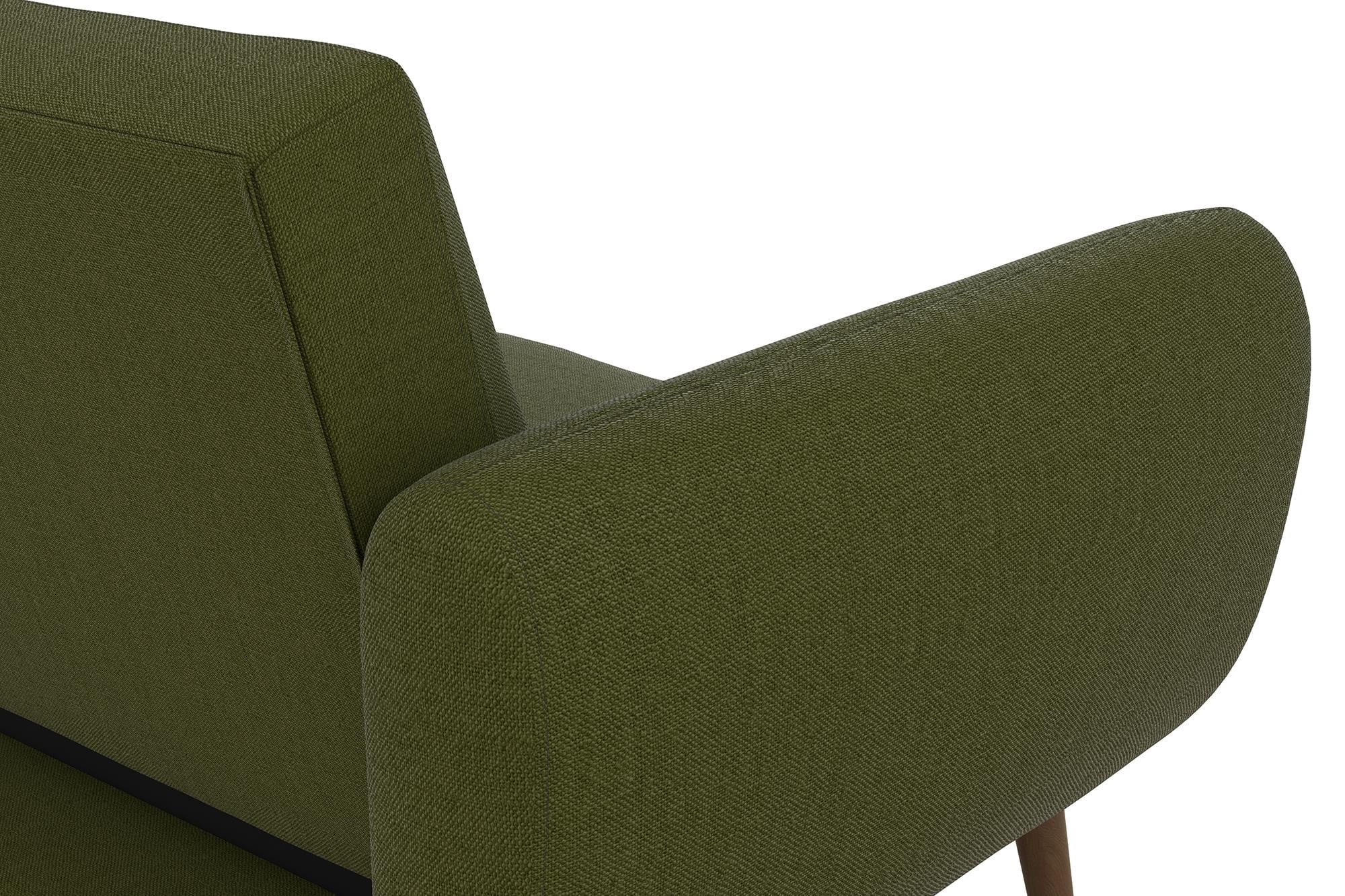 Novogratz Brittany Futon, Green Linen