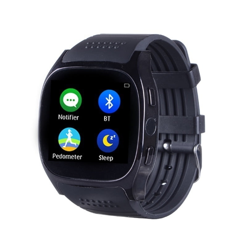 T8M SmartWatch Blood Pressure Measure Heart Rate Monitor Smart Watch Bluetooth Sports Wristwatch Walmart