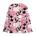 thumbnail image 5 of DISNIMO Halloween Pumpkin Tshirt Kids Girls Shirts Cute Girls Long Sleeve T Shirts for Girls Crewneck Tshirt for Girls Tshirts 7-8 Years Old Long Sleeve T-Shirt for Girls Casual Tops Fall, 5 of 7