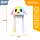 thumbnail image 3 of Gorro de Felpa con Orejas Movibles Animal RM REGALOMEX Mediano, 3 of 7