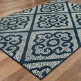 thumbnail image 2 of Oriental Weavers Marina Area Rug 3804B Navy Dotted Circles 7' 10" x 7' 10" Round, 2 of 5