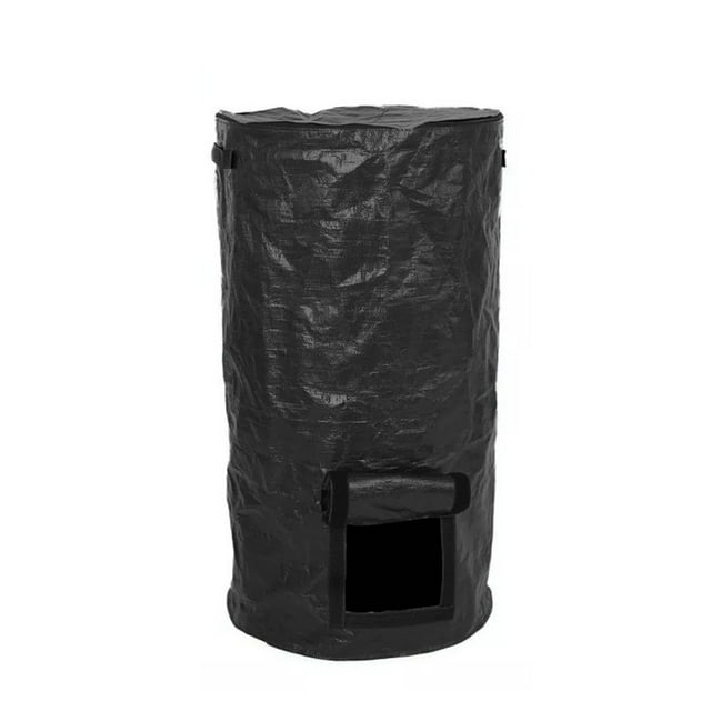 Feimier 1PC Garden Compost Bins with Lid Reusable Waste Disposal Bags for Outdoors