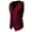 Wine, variant on Mens Western Herringbone Tweed Suit Vest Wool Blend V Neck Slim Waistcoat Sleeveless Button Down Vests