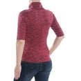 thumbnail image 2 of Free People Womens Dyed Turtleneck Pullover Blouse, Red, X-Small, 2 of 2