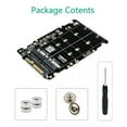 thumbnail image 5 of Dual M.2 to U.2 Adapter Card Supports NVME & SATA SSDs, 2280/2260/2242/2230mm for Enhanced Storage Expansion, 5 of 6
