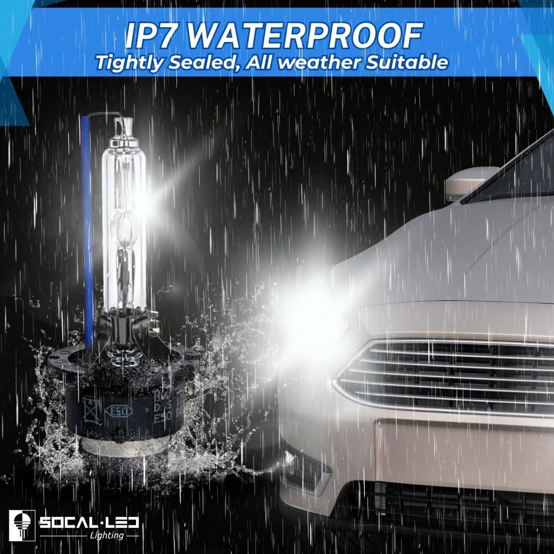 D4S 35W Xenon HID Headlight Bulbs - 4300K 6000K 8000K 10000K 12000K - 66440 42402 42402WX OEM High Low Beam Direct Replacement - Pack of 2