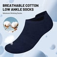 thumbnail image 2 of 6 Pairs No Show Socks for Men,Mens Low Cut Invisible Ankle Socks,Non Slip Cotton Casual Sneaker Trainer Socks with Arch Support(7-13), 2 of 7