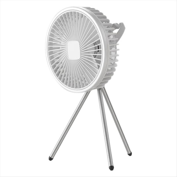 Ventilador de Camping de 10000 MAh, Circulador de Aire Portátil de Escritorio Recargable, Ventilador Eléctrico de Techo Inalámbrico con Trípode Eléctrico