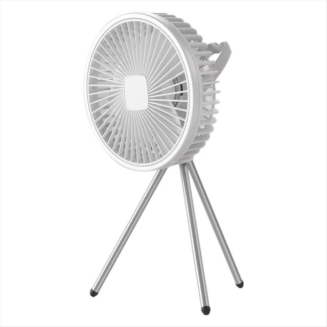 Ventilador de Camping de 10000 MAh, Circulador de Aire Portátil de Escritorio Recargable, Ventilador Eléctrico de Techo Inalámbrico con Trípode Eléctrico