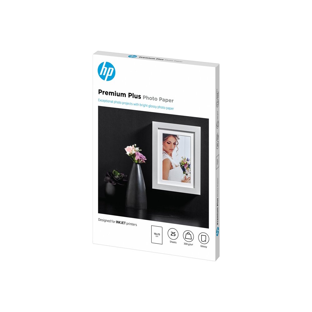 HP Premium Plus Photo Paper Glossy 3.95 in x 5.9 in 300 g/m 25
