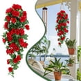 thumbnail image 2 of Long Artificial Rose Vine Garland, Hanging Fake Flower Decor for Walls, Wedding Arch, Home Decor, Rustic Bridal Shower Party, Mantle & Indoor Outdoor Decorations, 2 of 9