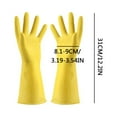 thumbnail image 2 of Latrodar Rubber Thickened Cleaning Gloves,Thickened Dishwashing Novelty eaning Rubber Gloves yellow 3.2x3.2 Inch Home Essentials, 2 of 2