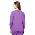 thumbnail image 3 of Adar Universal Women's Scrub Set - Warm-Up Scrub Jacket and Elastic Pull-On Pants - 902 - Lavender - XXS, 3 of 7