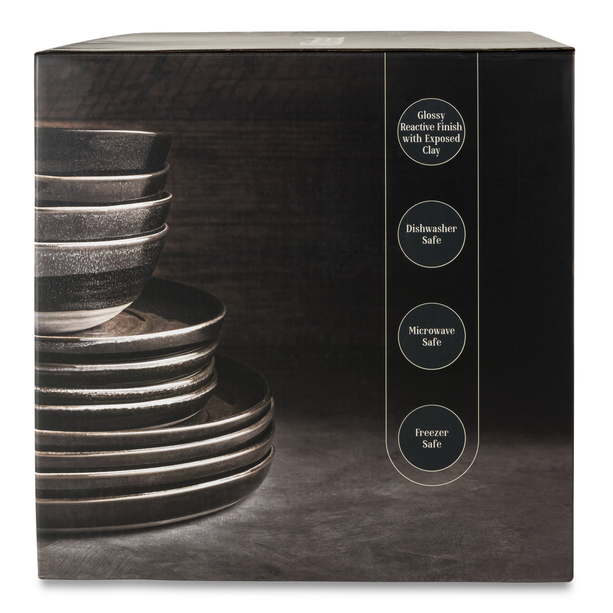 Wildstead 12-Piece Ceramic Dinnerware Set, Cade Collection Wildstead 12-Piece Ceramic Dinnerware Set, Cade Collection