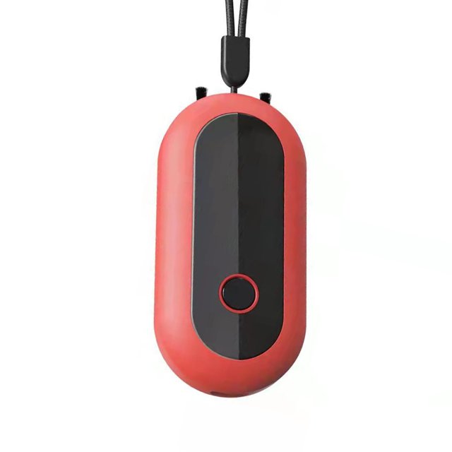 Ambientador de collar ionizador portátil Naiovety 1200W/cm³ Generador de iones negativos Rojo